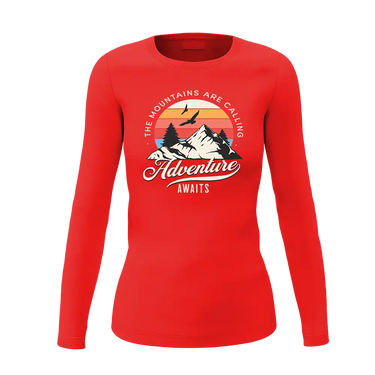 The Mountains Are Calling Women Long Sleeve Shirt